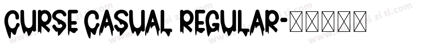 Curse Casual Regular字体转换